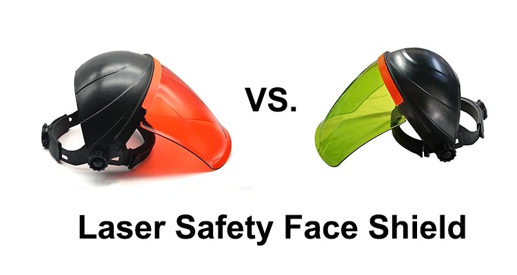 Orange 190-540nm and Green 190-540&800-1100nm Laser Face Shield Orange 190-540nm and Green 190-540&800-1100nm Laser Face Shield